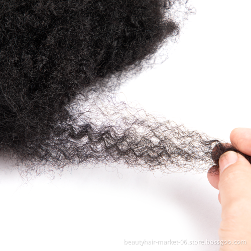 wholesale 8"  human dreadlock extensions hair Afro kinky hair bulk for dreadlock hair raw material